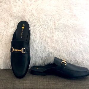 Black Slides- Slip ons